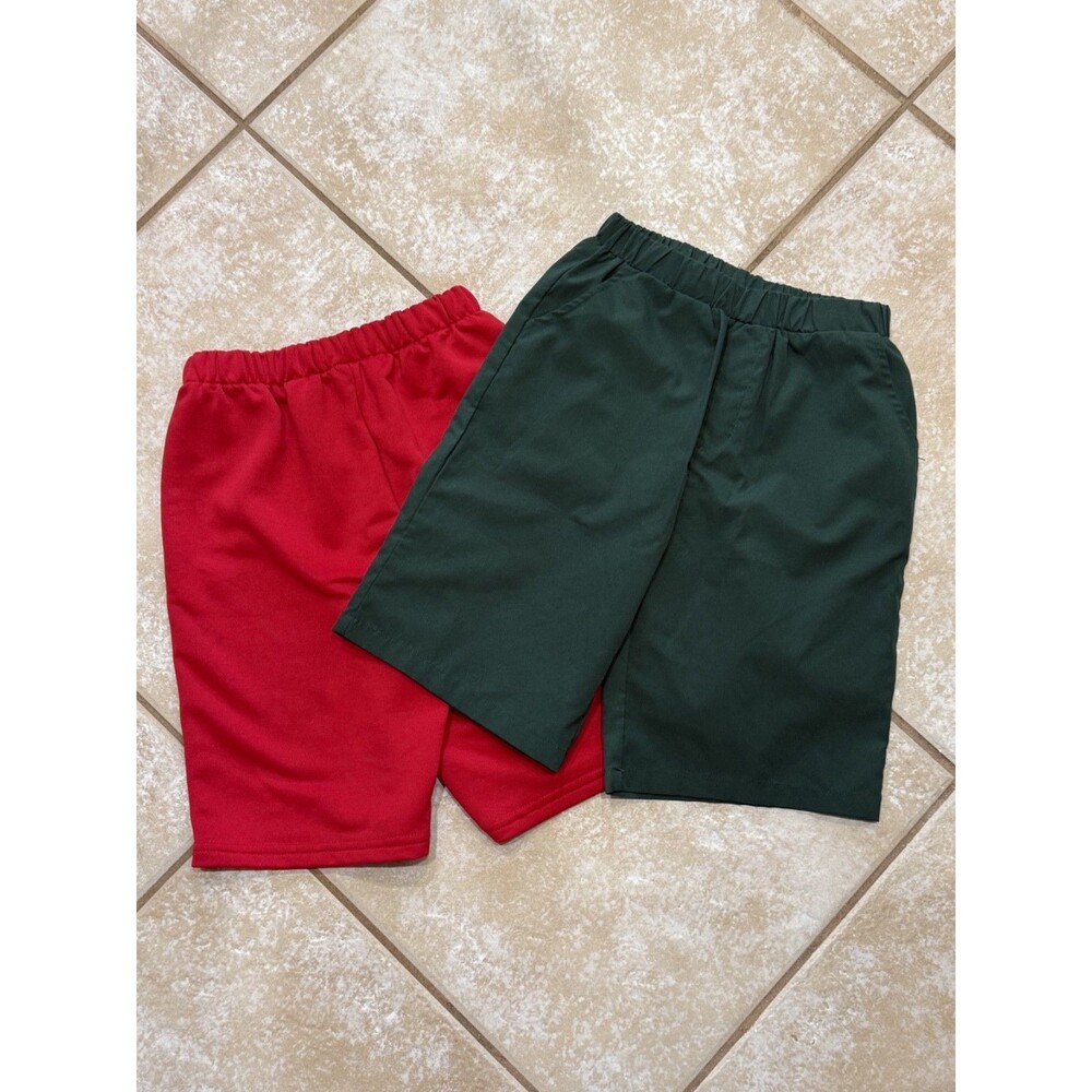 Shein Boys 2 bundle shorts red and green size 10-12 years old